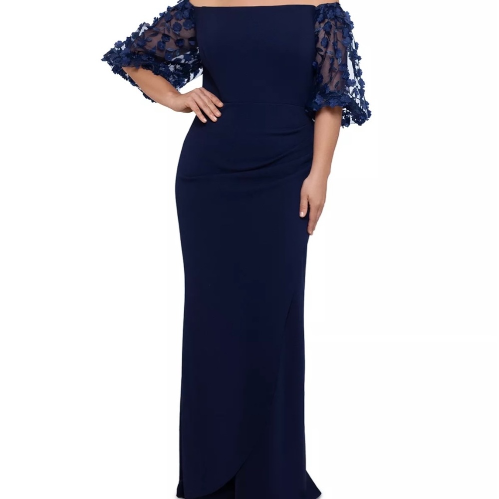 Xscape Navy Formal Dress 16W